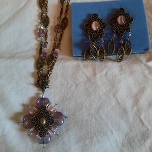 Avon 2001 Necklace and earrings